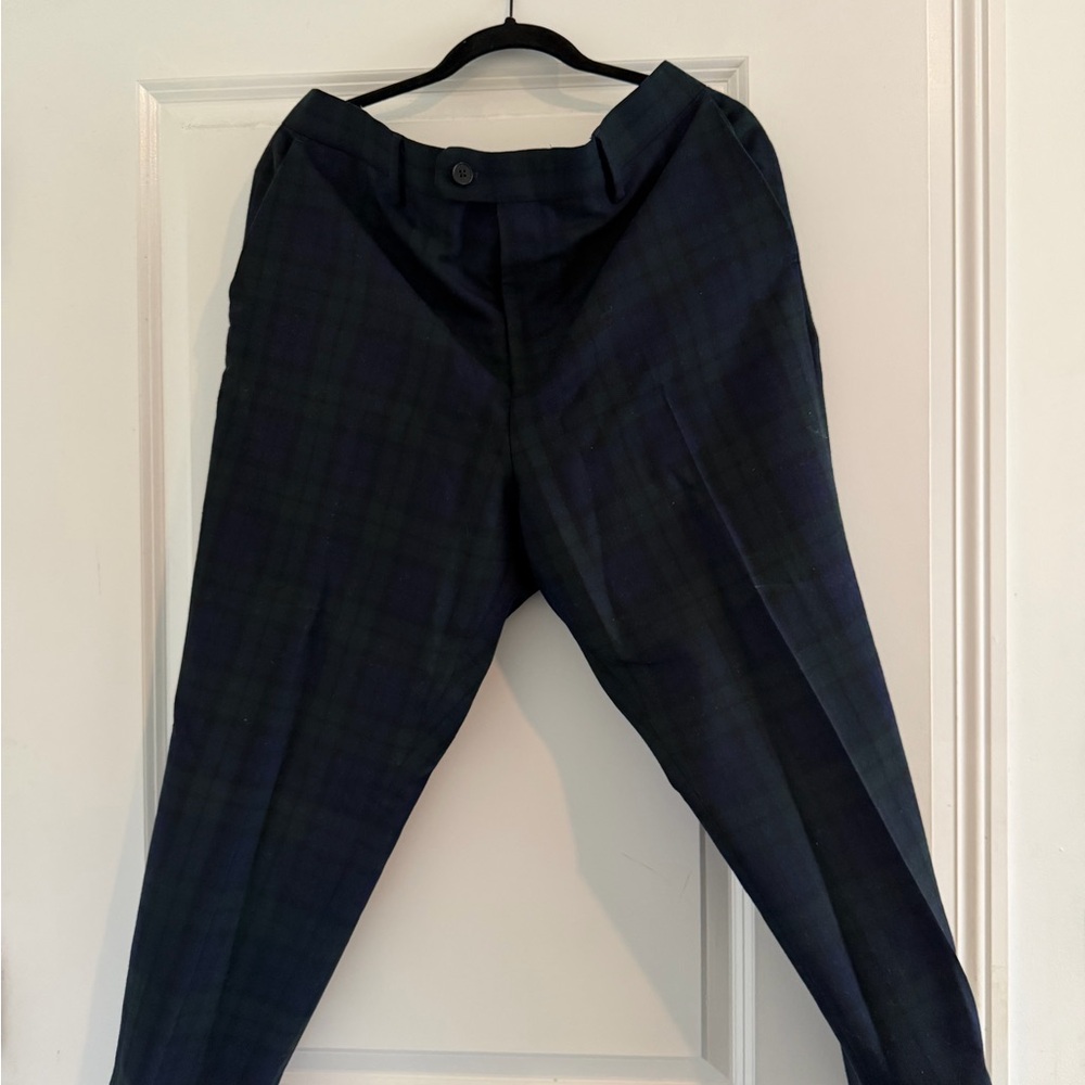 Banana Republic Dark Plaid Dress Pants